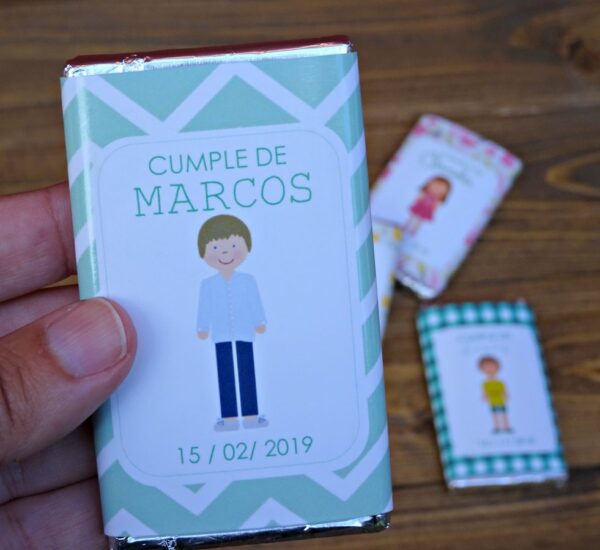 chocolatina personalizada