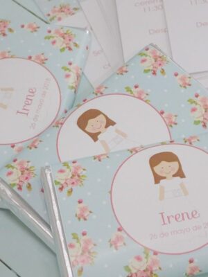 chocolatina de comunión