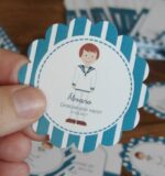 etiqueta comunión niño