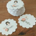 etiquetas comunión niña