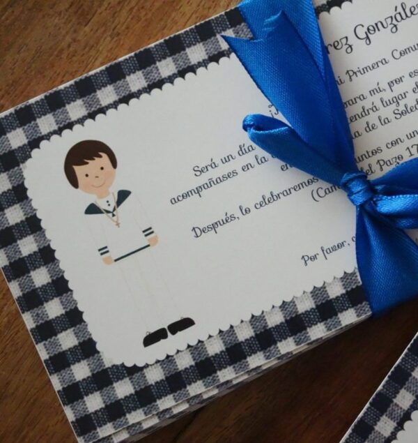 invitación comunión niño