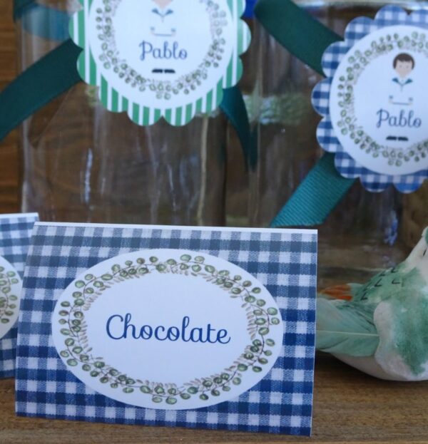 etiquetas comunión niño