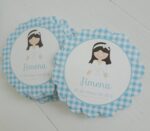 etiquetas comunión niña