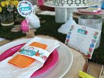 fiesta de flores de colores