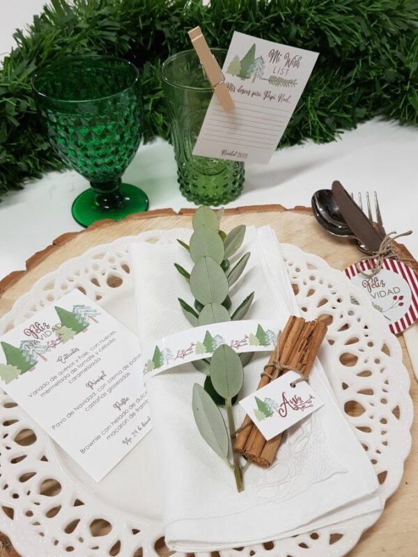decorar la mesa de navidad