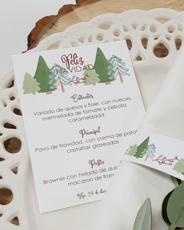 decorar la mesa de navidad