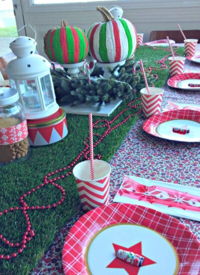 mesa de navidad para niños