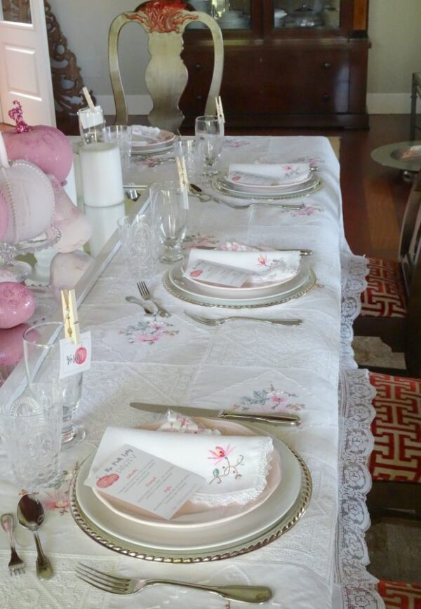Imprimible mesa calabazas rosas - Imagen 4