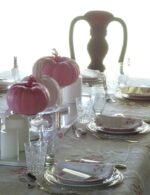 Imprimible mesa calabazas rosas