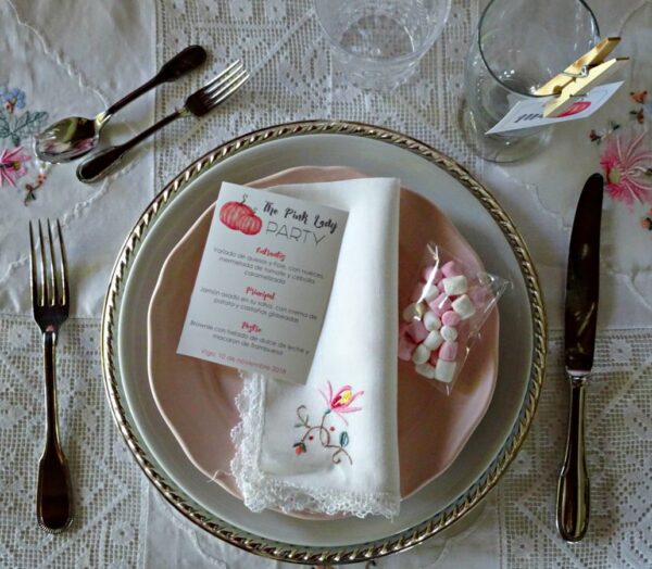 Imprimible mesa calabazas rosas - Imagen 5