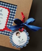 Kit Vichy Azul Marino y Rojo - Imagen 3