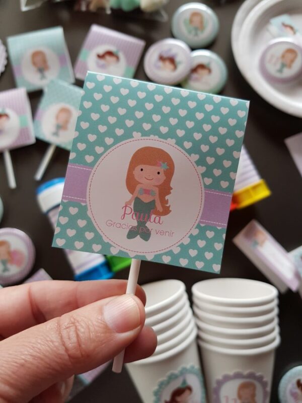 papelería fiesta sirenas