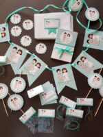 papelería comunión mint