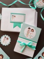 papelería comunión mint