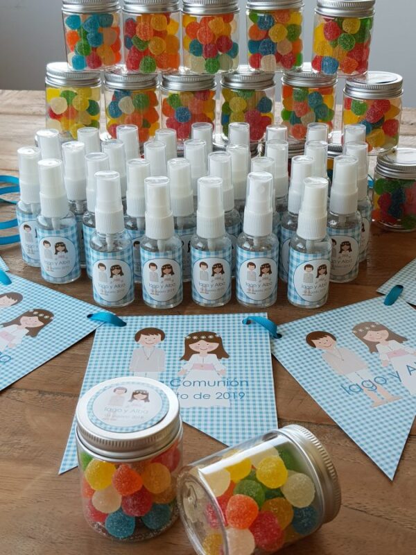 Kit Cuadros Vichy Azul Celeste - Imagen 4