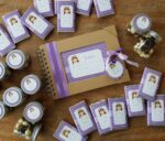 comunión niña morado