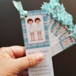 Comunion cuadros azul