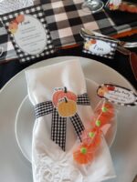 Fiesta calabazas y cuadros negros