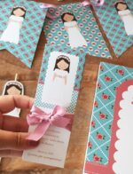 Kit Shabby flores turquesa y rosa