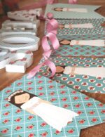 Kit Shabby flores turquesa y rosa - Imagen 3