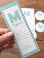 Kit Mint con Lunares e Inicial