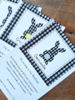 Bautizo Conejito Vichy Negro - Imagen 4