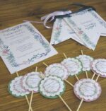 Fiesta Flores Lila y Verde - Imagen 6