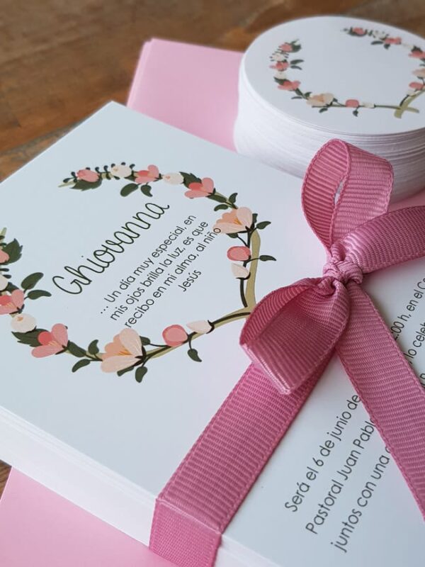 Kit Corona Flores Empolvadas - Imagen 2