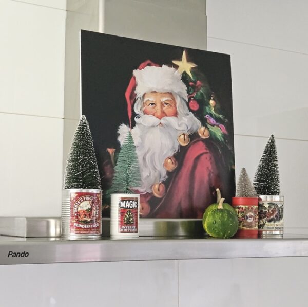 Etiquetas Latas Navidad Retro - Imagen 2