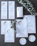 Kit Cuadros Vichy Rosa y Gris - Imagen 4