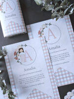 Kit Cuadros Vichy Rosa y Gris - Imagen 3