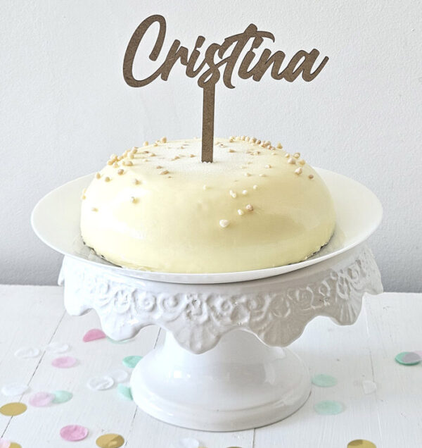 Toppers madera tarta - Imagen 3