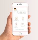 Invitación digital con iconos